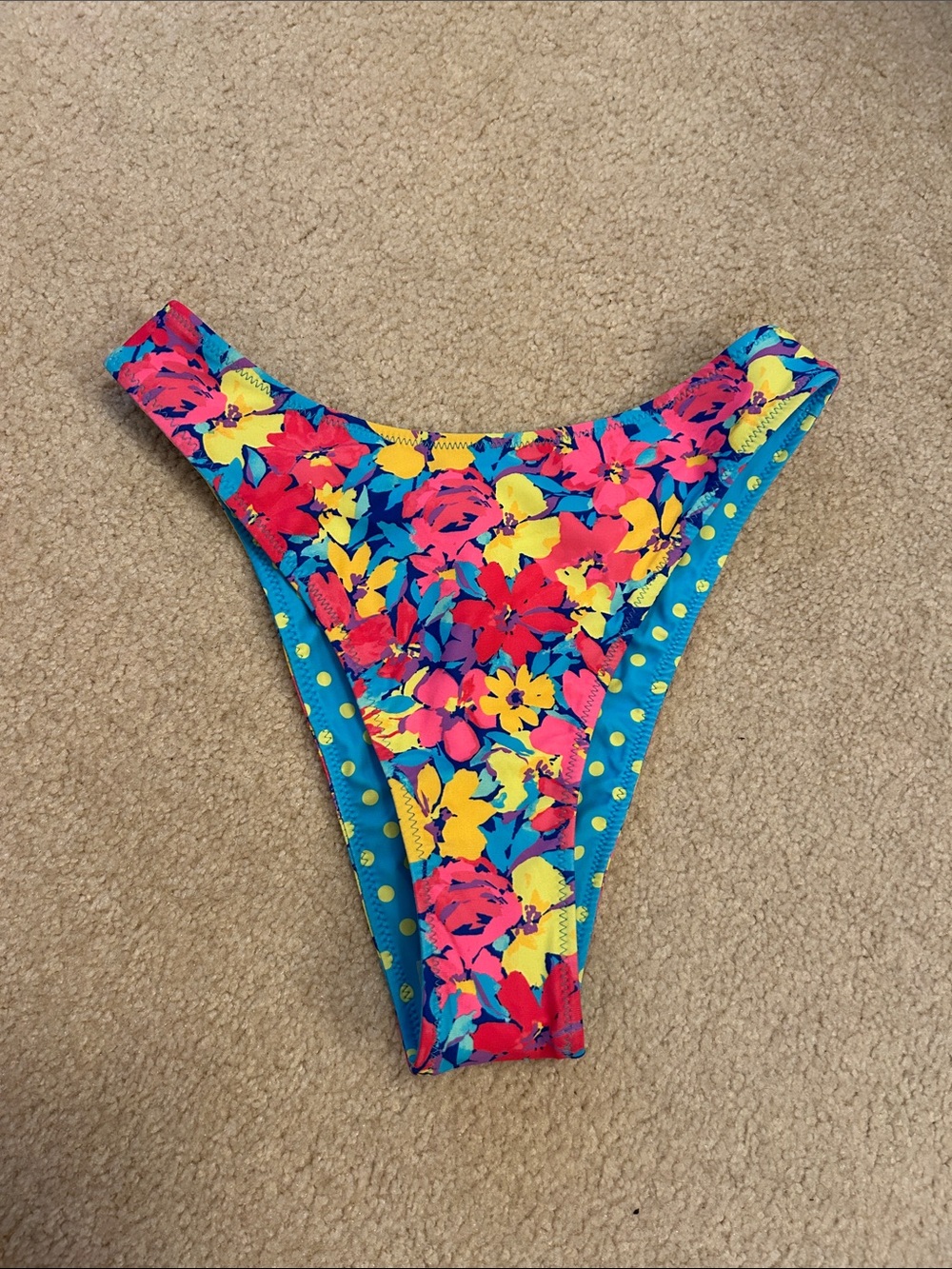 wild fable Floral Bikini Bottoms in Pink, Yellow, Blue